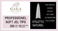 Stiletto Tips Naturel(Kemik) 500 Adet