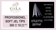 Stiletto Tips Seffaf 500 Adet