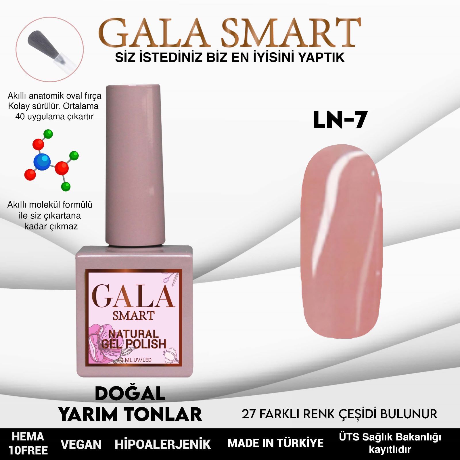 Natural Kalıcı Oje 10 ml No:07
