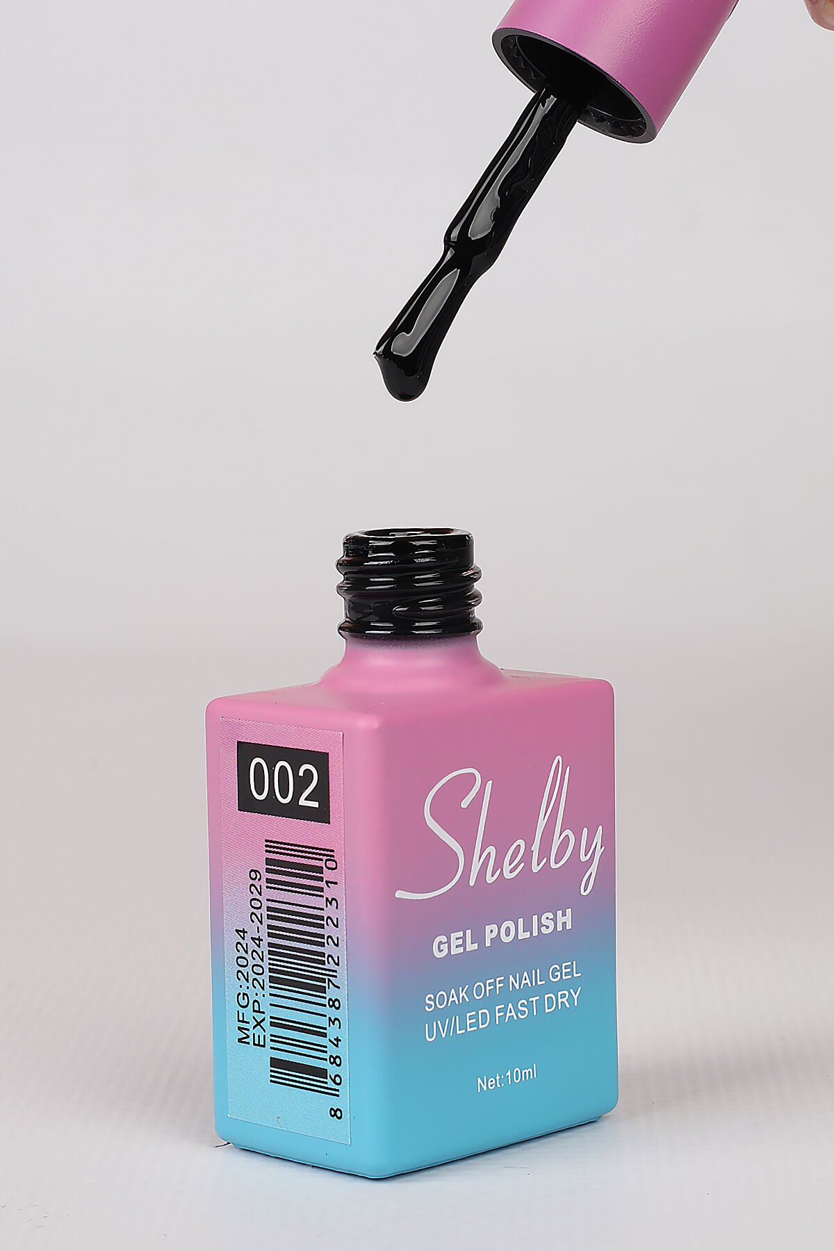 Shelby Kalıcı Oje 10 ml No:002 Siyah