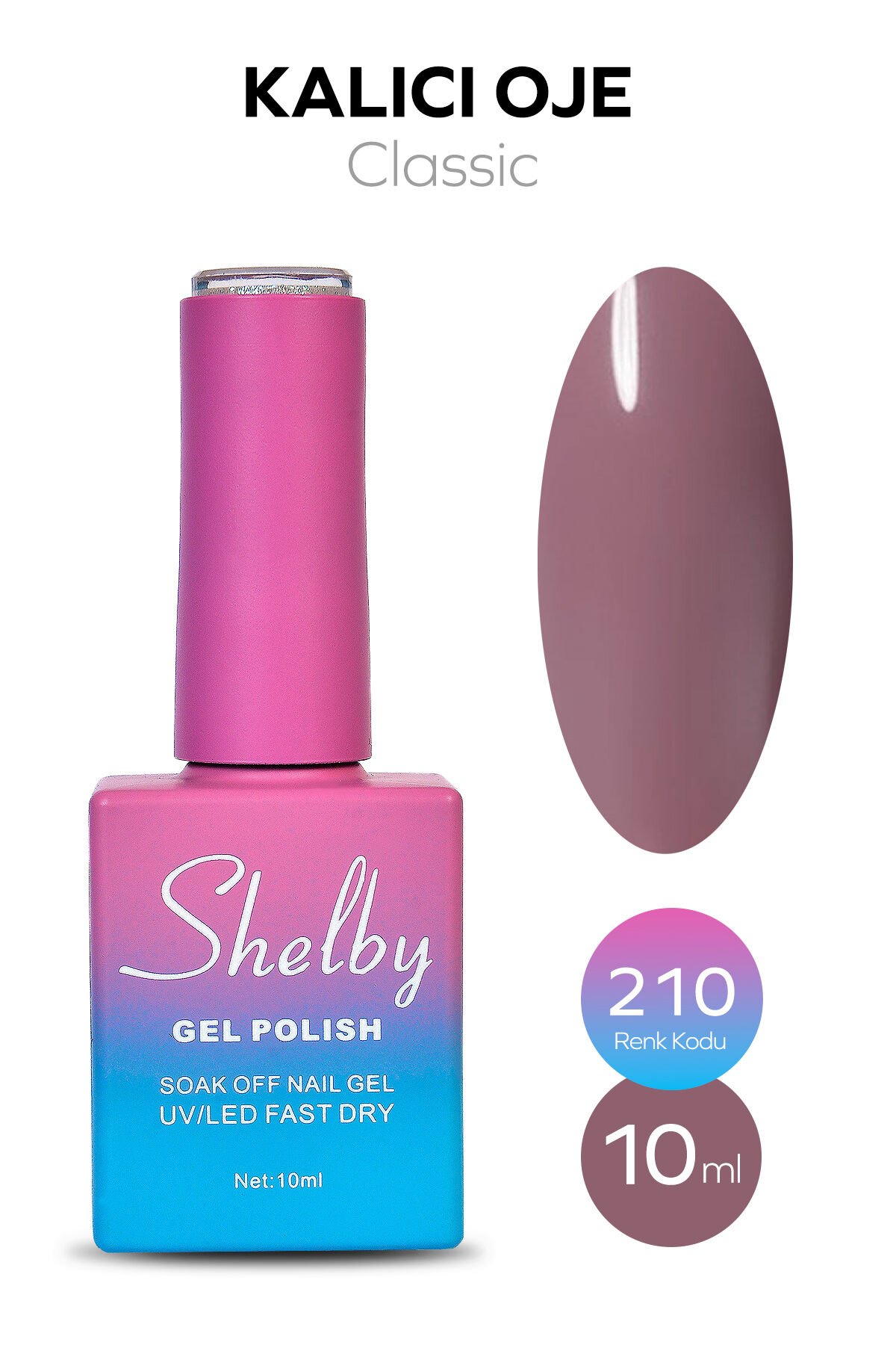 Shelby Kalıcı Oje 10 ml No:210