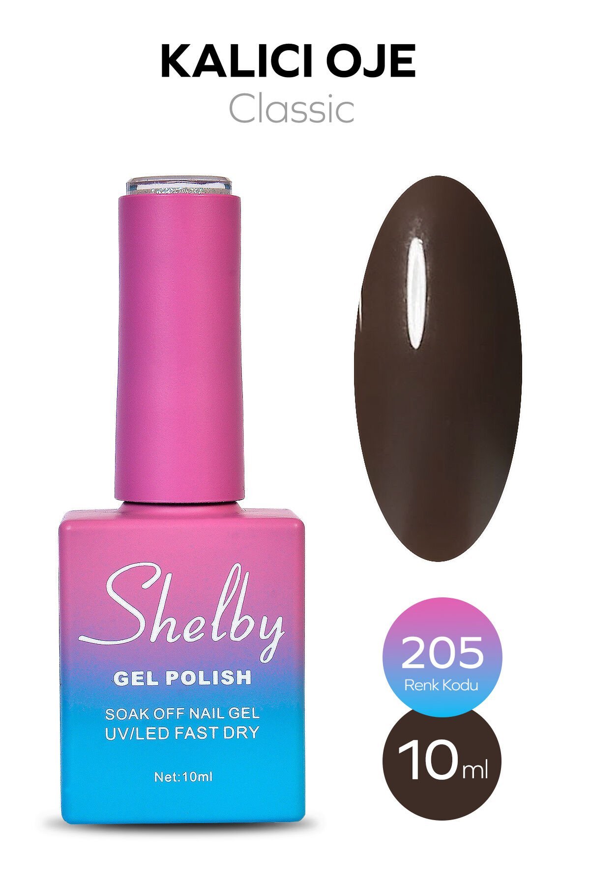 Shelby Kalıcı Oje 10 ml No:205