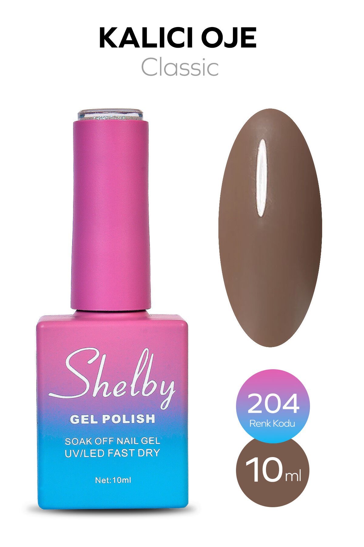 Shelby Kalıcı Oje 10 ml No:204