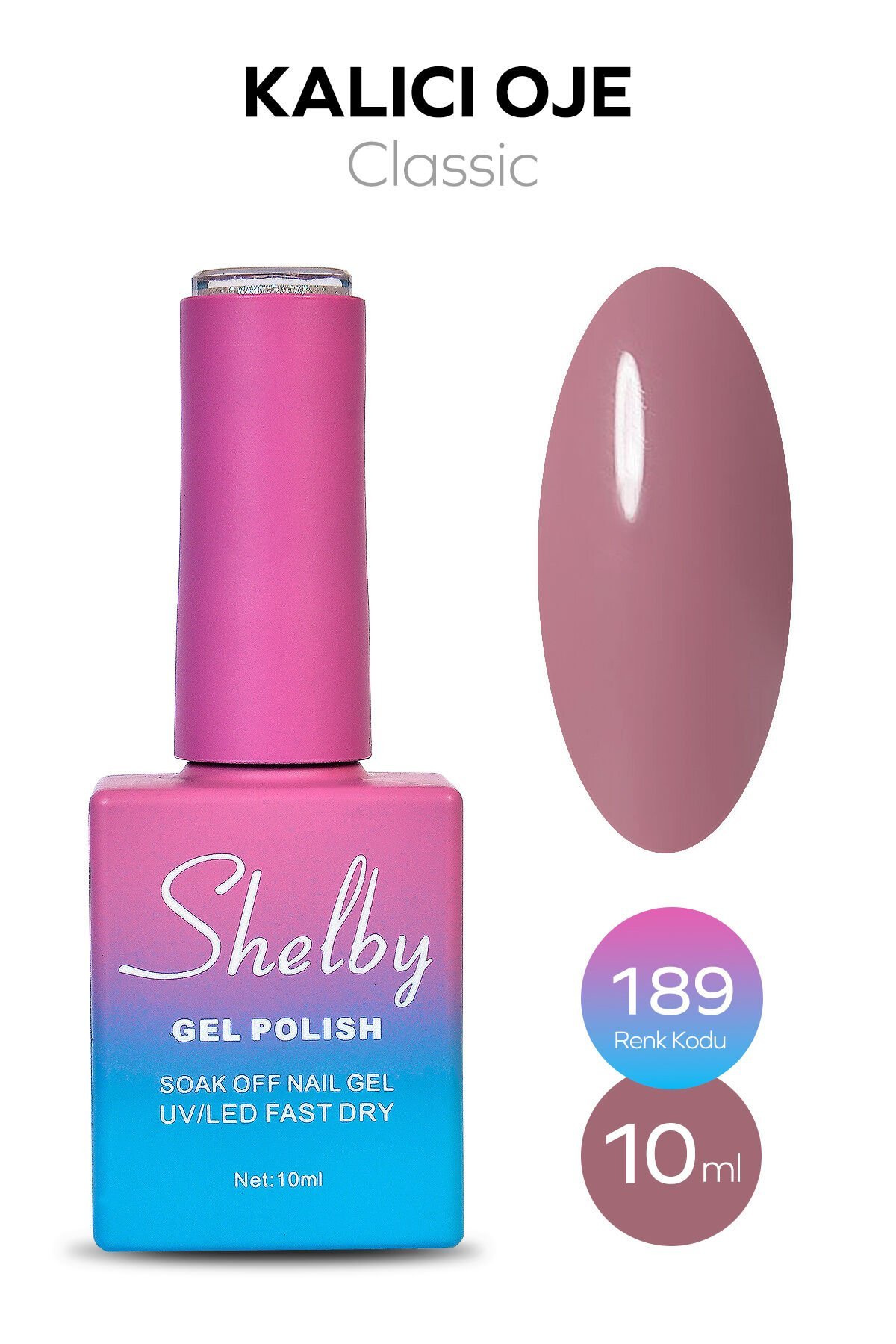 Shelby Kalıcı Oje 10 ml No:189
