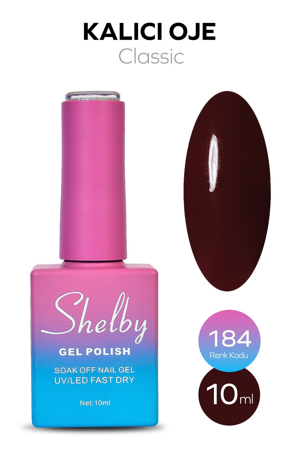 Shelby Kalıcı Oje 10 ml No:184