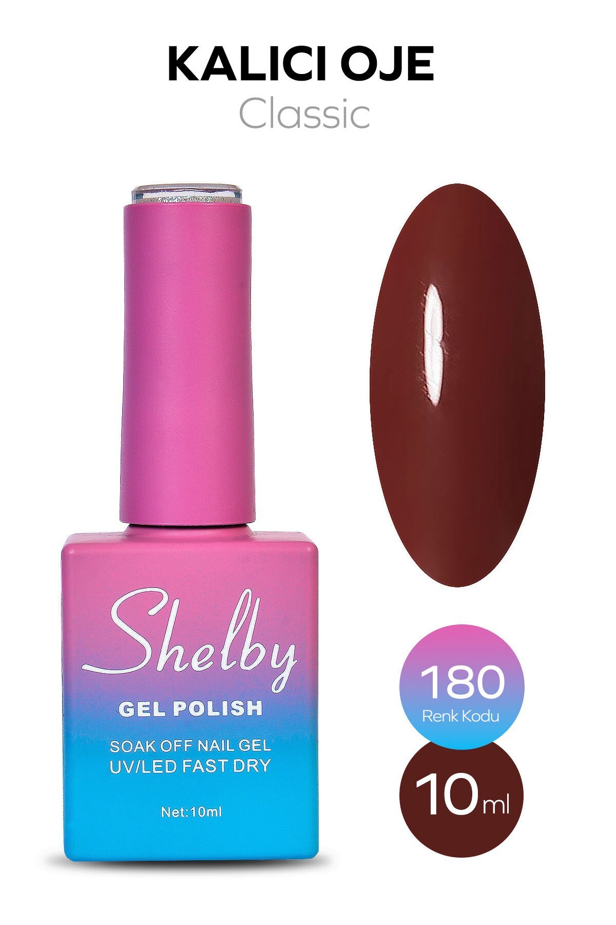 Shelby Kalıcı Oje 10 ml No:180