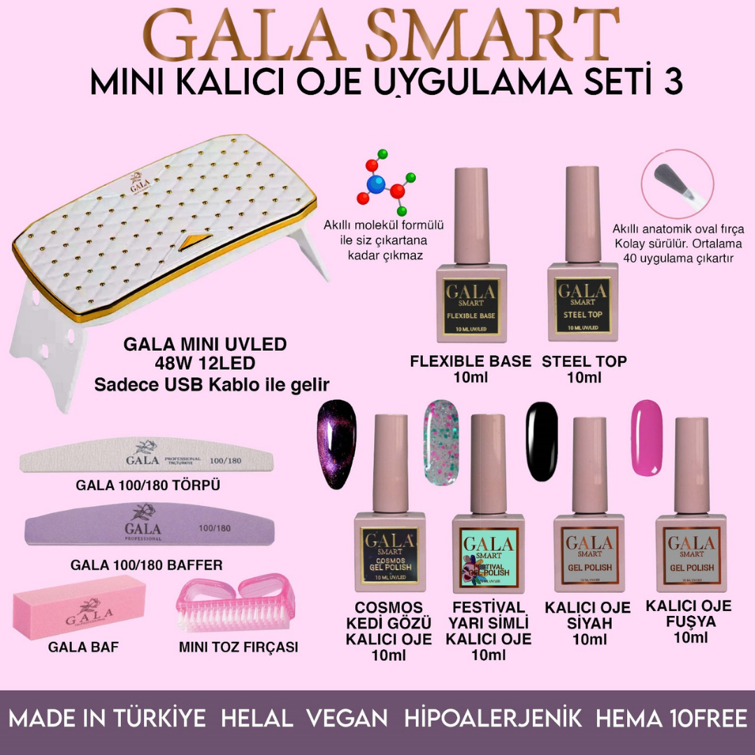 Gala Smart Mini Kalıcı Oje Set-3