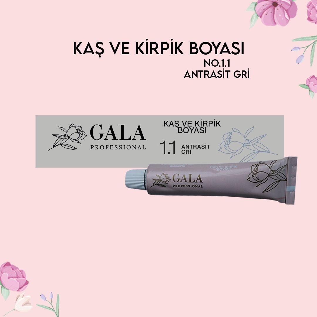 KİRPİK & KAŞ BOYASI 15ML NO:1.1 ANTRASİT GRİ