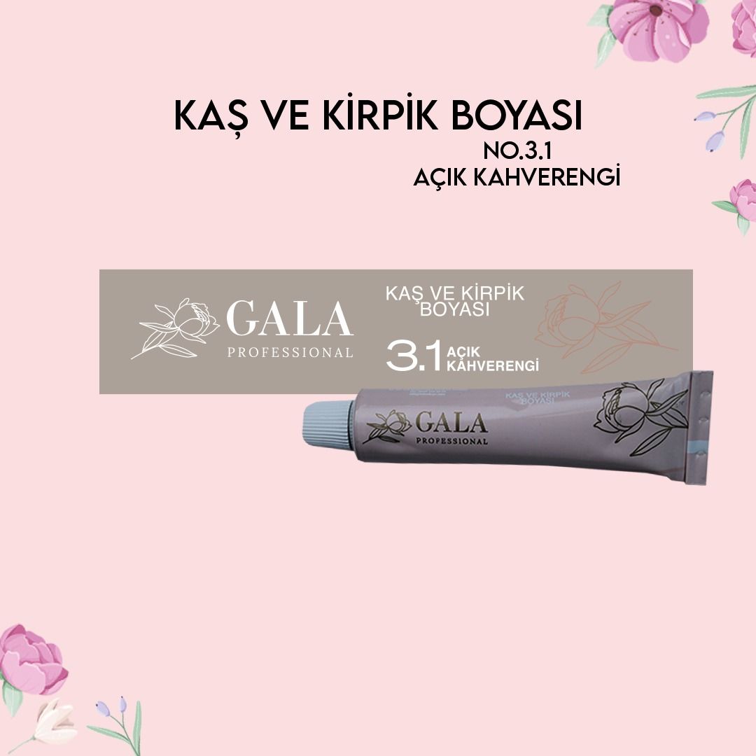 KİRPİK & KAŞ BOYASI 15ML NO:3.1 AÇIK KAHVE