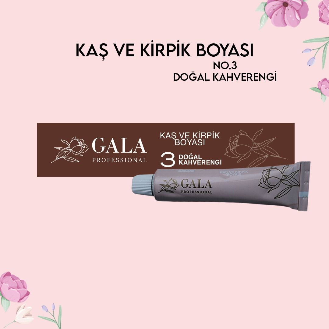 KİRPİK & KAŞ BOYASI 15ML NO:3 DOĞAL KAHVE