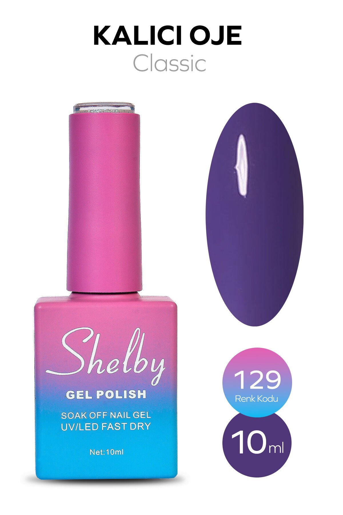 Shelby Kalıcı Oje 10 ml No:129