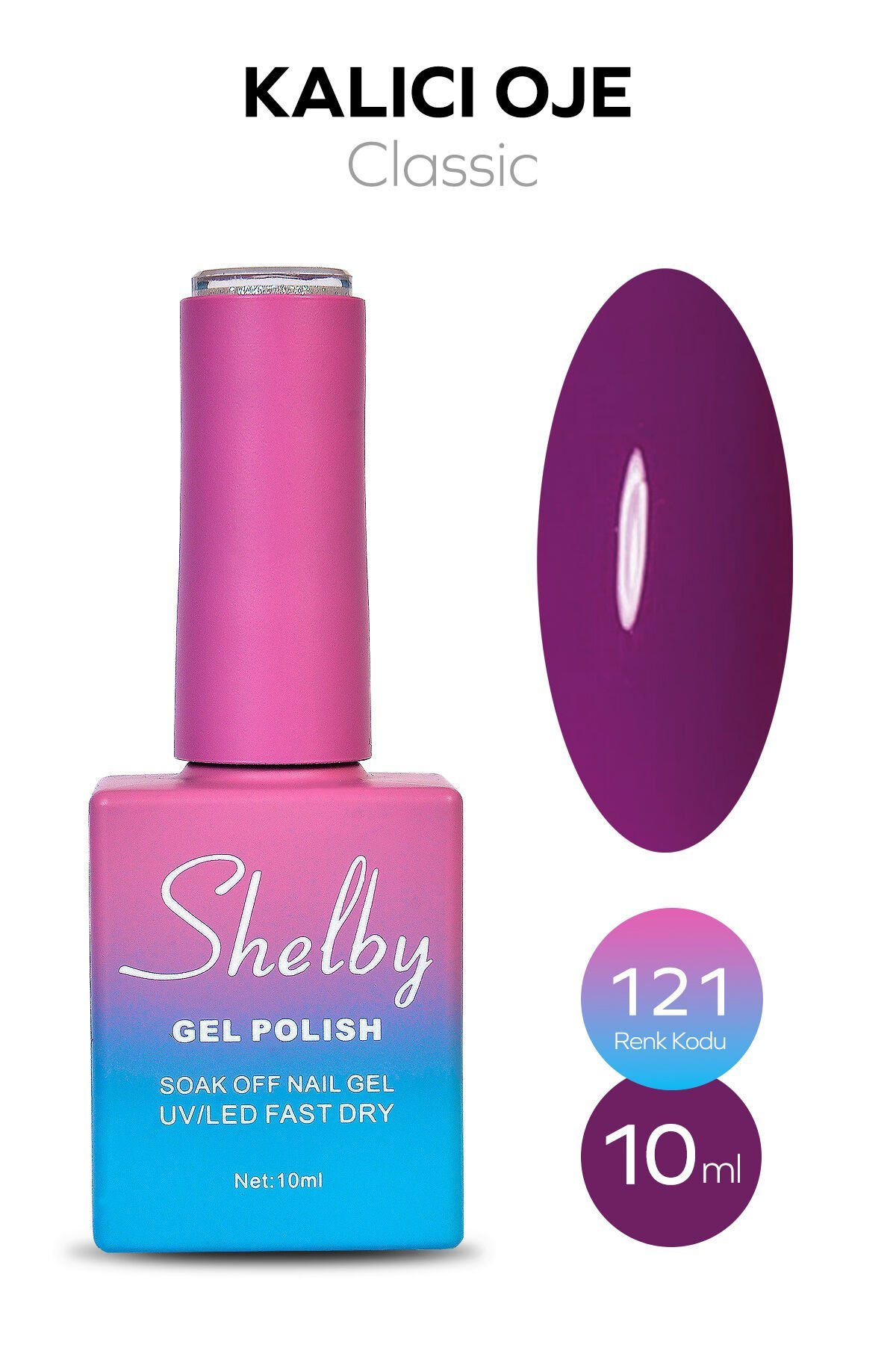 Shelby Kalıcı Oje 10 ml No:121