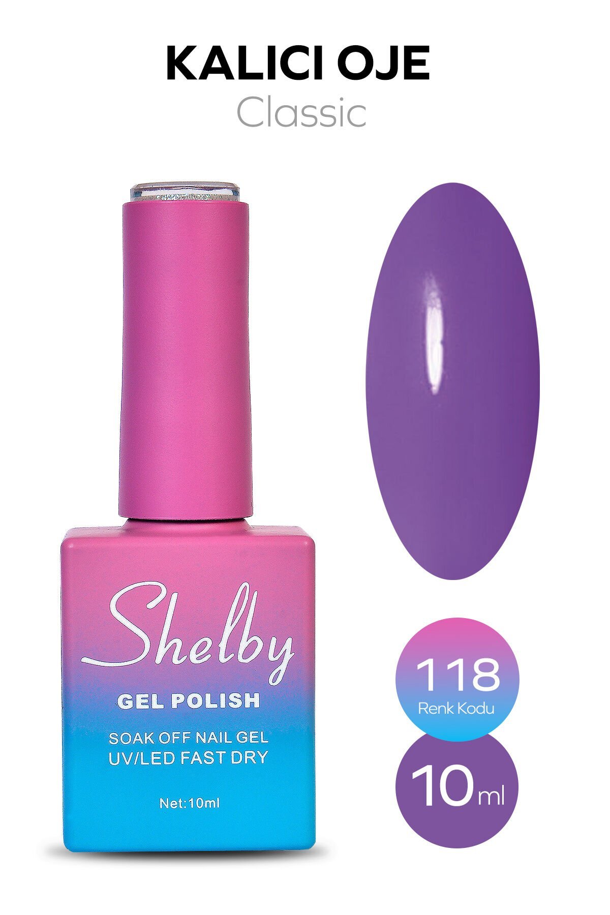 Shelby Kalıcı Oje 10 ml No:118