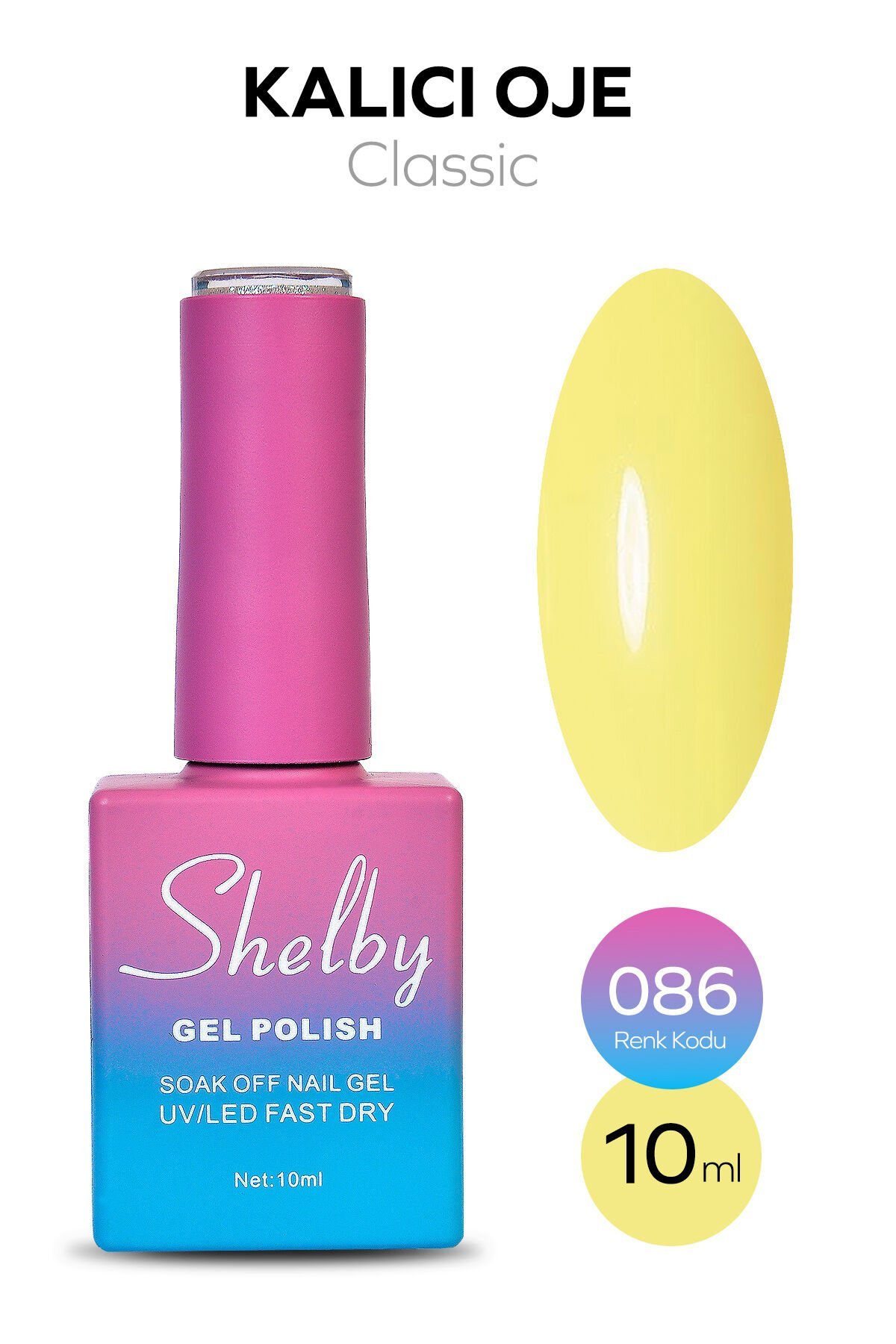 Shelby Kalıcı Oje 10 ml No:086