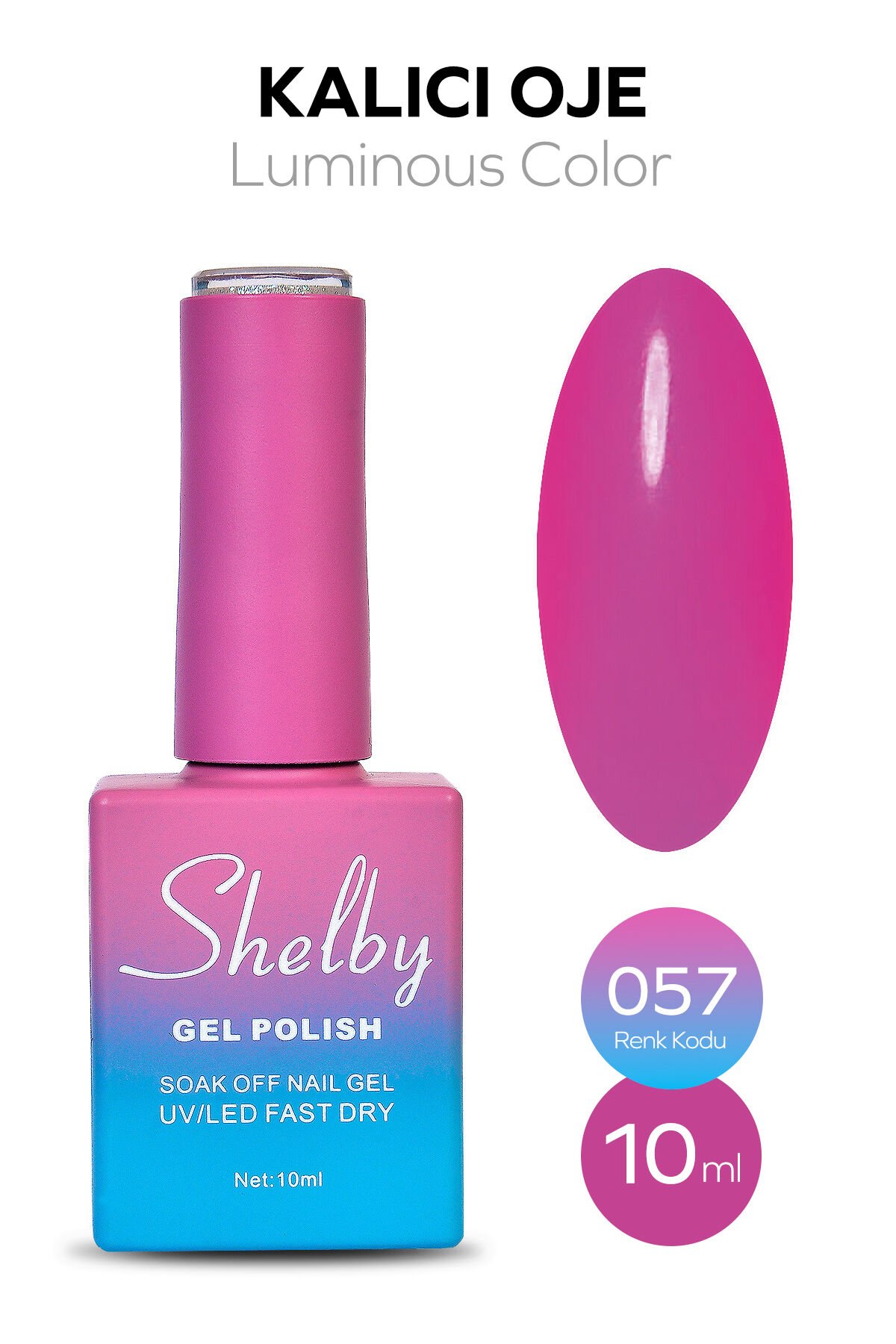 Shelby Kalıcı Oje 10 ml No:057 Luminous Gel
