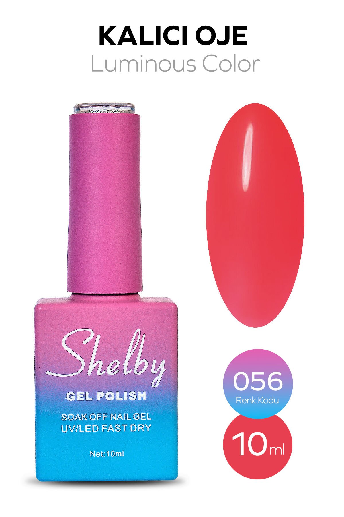 Shelby Kalıcı Oje 10 ml No:056 Luminous Gel