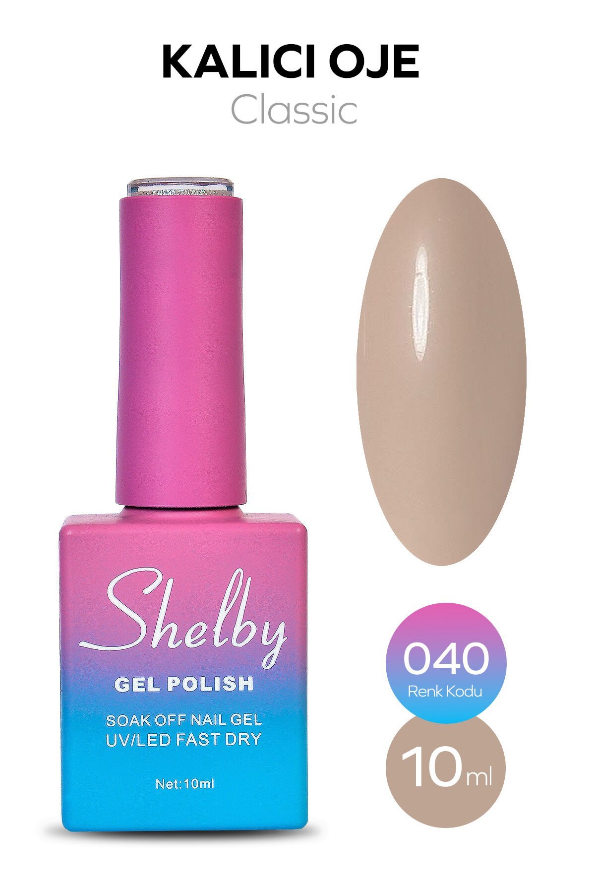 Shelby Kalıcı Oje 10 ml No:040