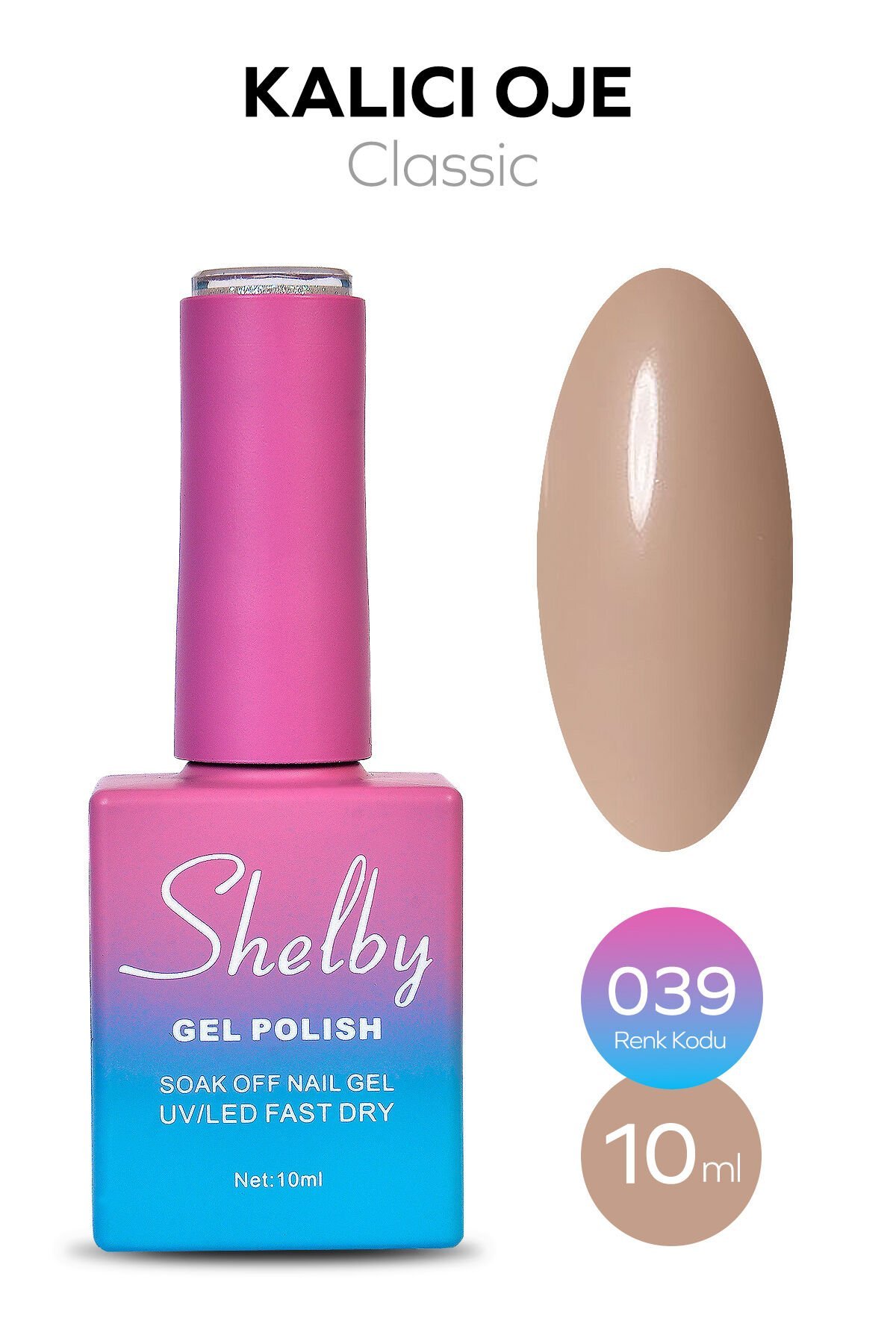 Shelby Kalıcı Oje 10 ml No:039