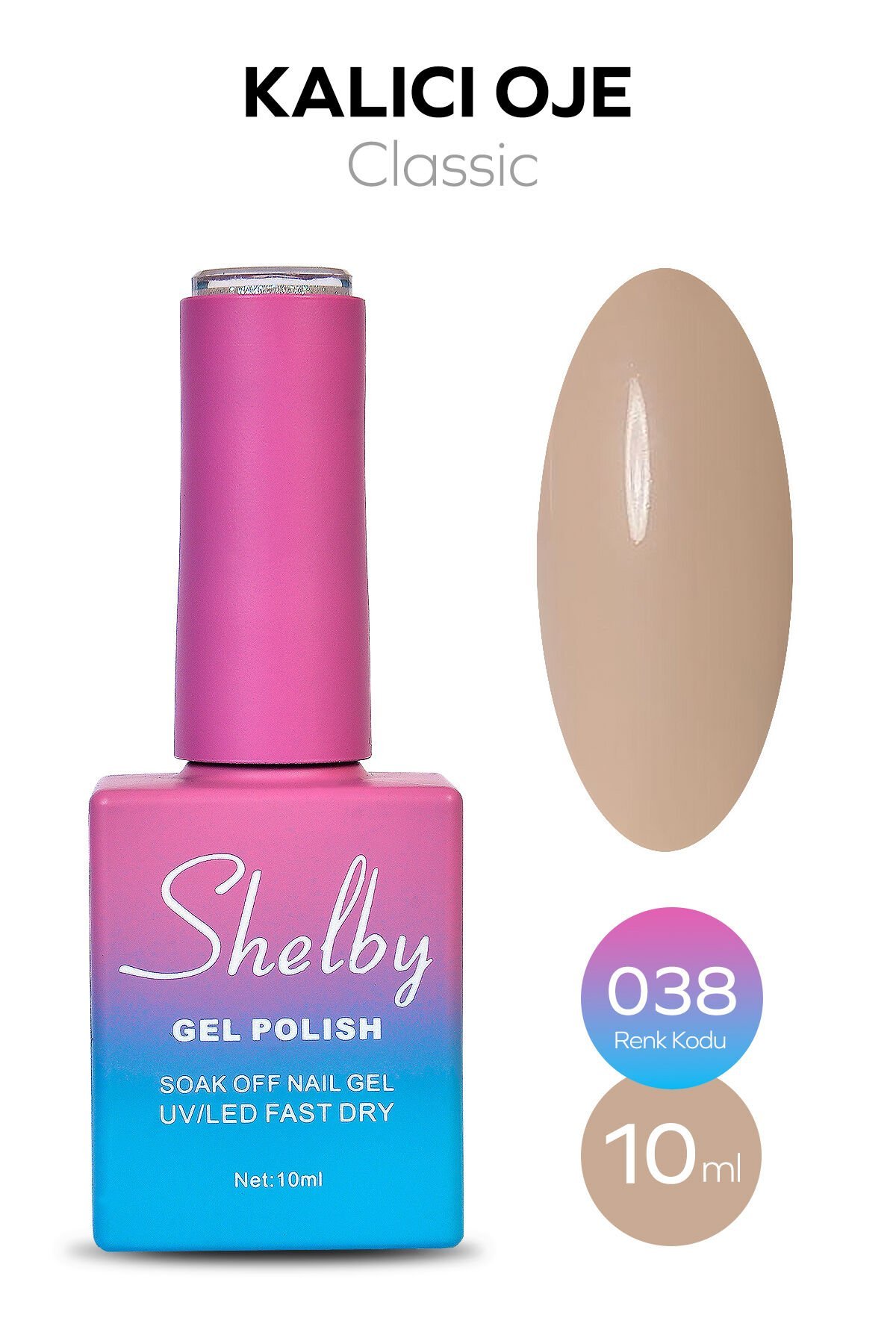Shelby Kalıcı Oje 10 ml No:038