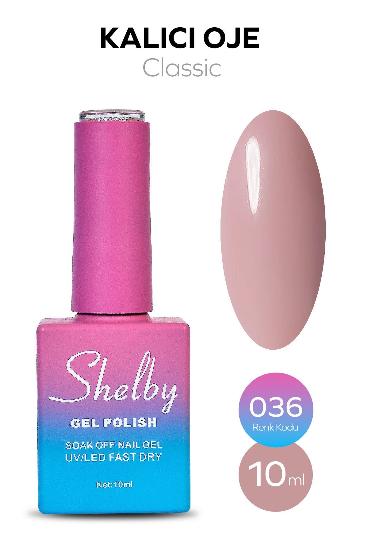 Shelby Kalıcı Oje 10 ml No:036