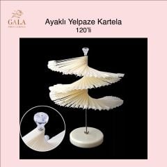 Ayaklı Yelpaze Kartela 120 Adet
