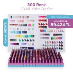 Shelby Full 300 Renk Kalıcı Oje Kartela Hediyeli