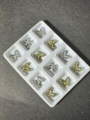 3D TIRNAK METAL CHARM SÜSLEME