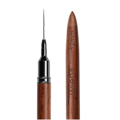 Wien Kapaklı Ahşap İnce Nail Art Liner Fırçası 12mm