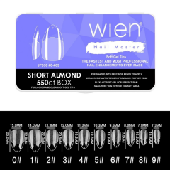 Soft Gel Jel Tips Short Almond Kısa Badem 550 Adet